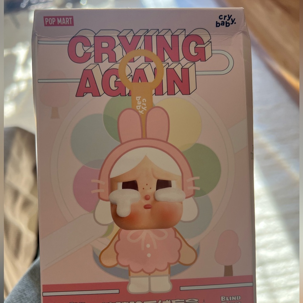POP MART Crybaby – Crying Again Series | Vinyl Face Plush Pendant